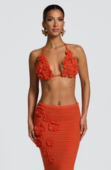 Nerida Maxi Skirt - Orange Skirt Babyboo Fashion Premium Exclusive Design
