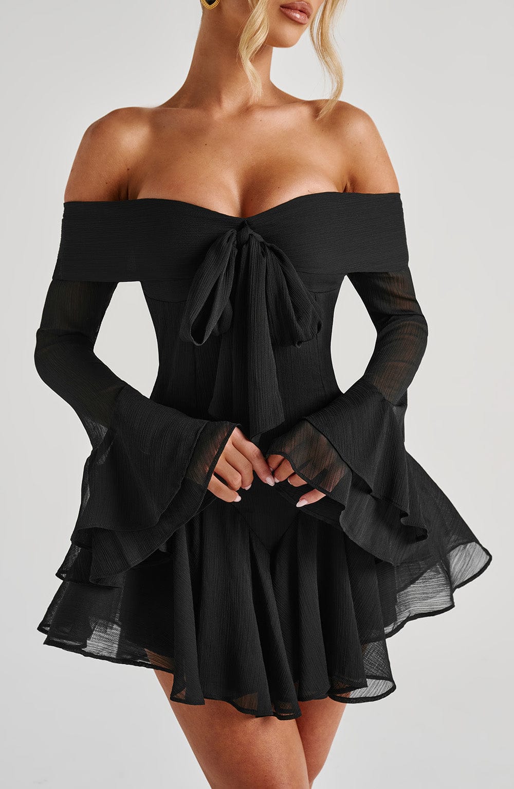 Black Nerissa Playsuit