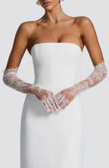 Nia Gloves - Ivory Accessories Babyboo Fashion Premium Exclusive Design