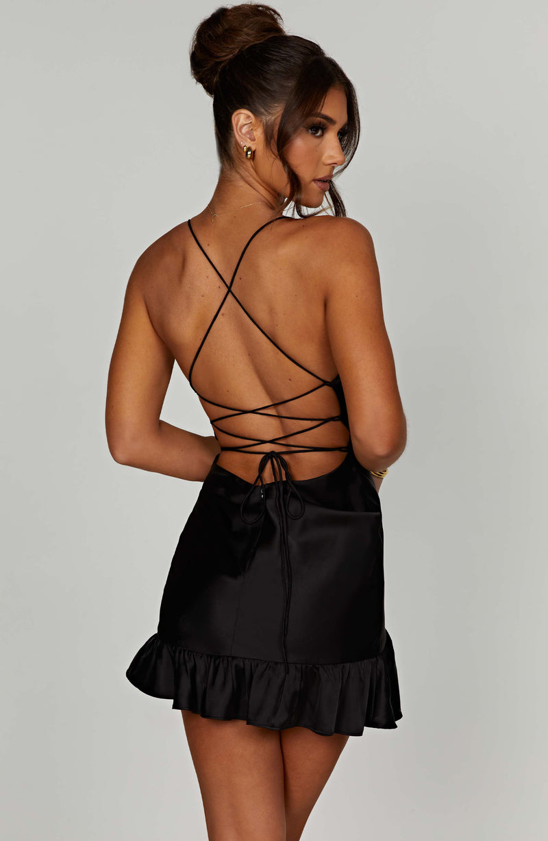 Nicola Mini Dress - Black Dress Babyboo Fashion Premium Exclusive Design