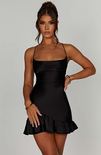 Nicola Mini Dress - Black Dress Babyboo Fashion Premium Exclusive Design
