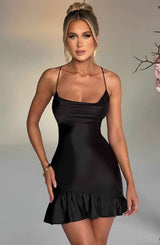 Nicola Mini Dress - Black Dress XS Babyboo Fashion Premium Exclusive Design