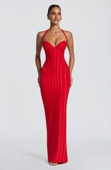 Nigella Maxi Dress - Red Dress Babyboo Fashion Premium Exclusive Design