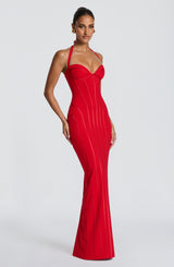 Nigella Maxi Dress - Red Dress Babyboo Fashion Premium Exclusive Design