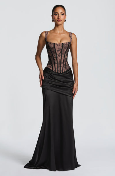 Buy Nixie Corset - Black Lace | Babyboo Fashion's Stylish Black Corset