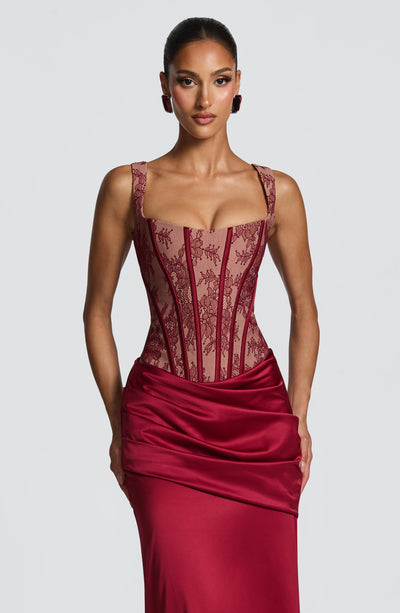 Buy Nixie Corset - Burgundy Lace | Babyboo Fashion Buy Nixie Corset - Burgundy Lace | Babyboo Fashion