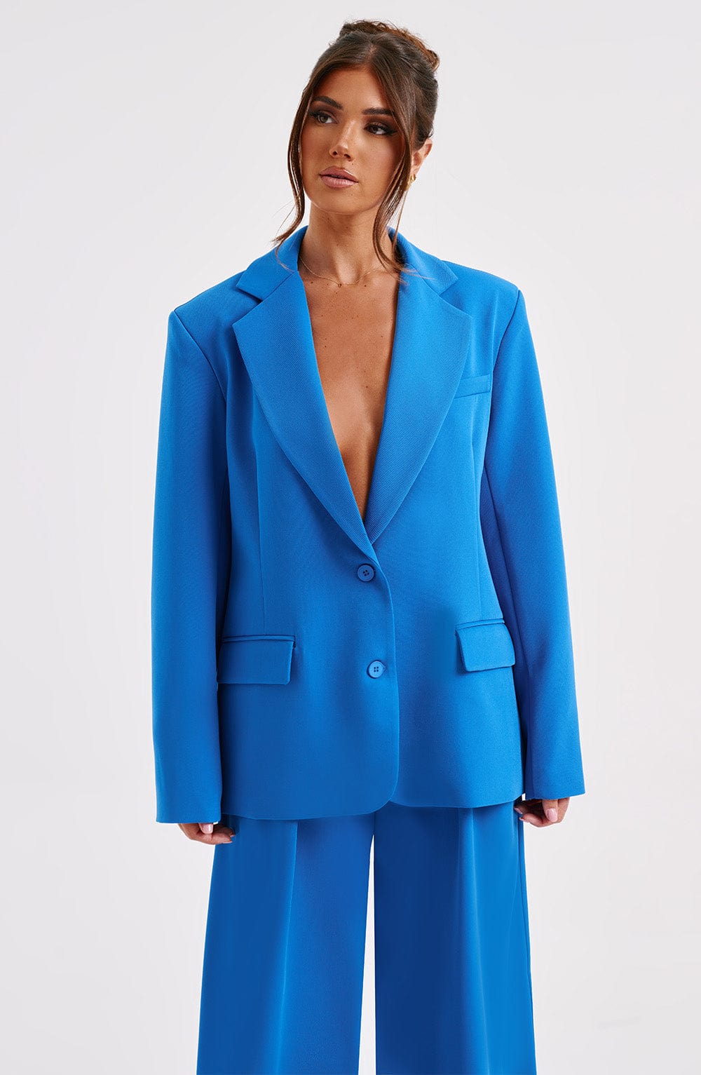 Noa Oversized Suit Jacket Blue BABYBOO noa-oversized-suit-jacket-blue-babyboo