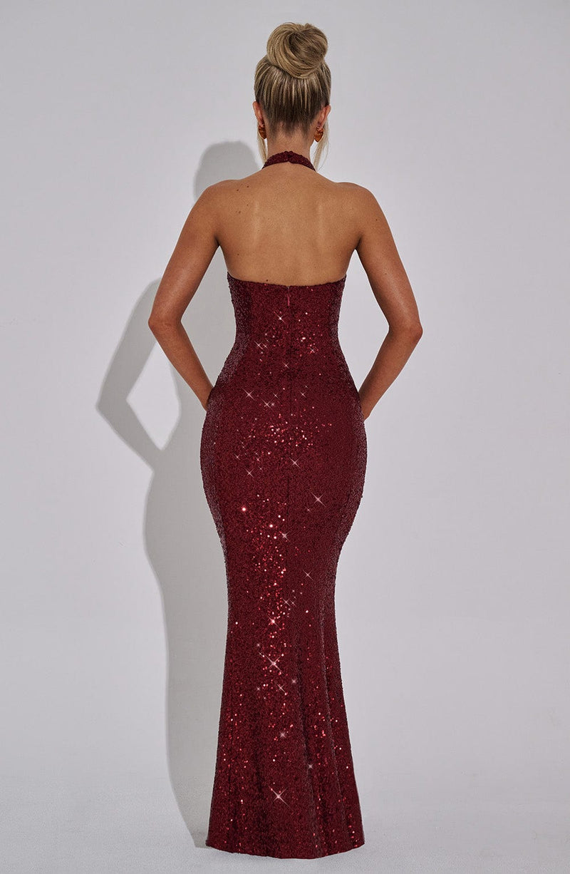 Babyboo Odette Maxi Dress in Wine Size L