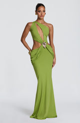 Onyx Maxi Dress - Olive Dress Babyboo Fashion Premium Exclusive Design