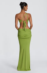 Onyx Maxi Dress - Olive Dress Babyboo Fashion Premium Exclusive Design