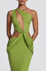 Onyx Maxi Dress - Olive Dress Babyboo Fashion Premium Exclusive Design