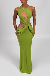 Onyx Maxi Dress - Olive Dress Babyboo Fashion Premium Exclusive Design