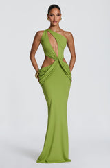 Onyx Maxi Dress - Olive Dress XS Babyboo Fashion Premium Exclusive Design