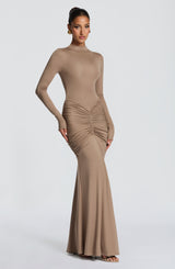 Oriane Maxi Dress - Stone Dress Babyboo Fashion Premium Exclusive Design