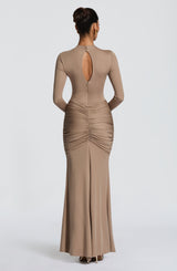 Oriane Maxi Dress - Stone Dress Babyboo Fashion Premium Exclusive Design