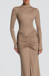 Oriane Maxi Dress - Stone Dress Babyboo Fashion Premium Exclusive Design