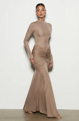 Oriane Maxi Dress - Stone Dress Babyboo Fashion Premium Exclusive Design