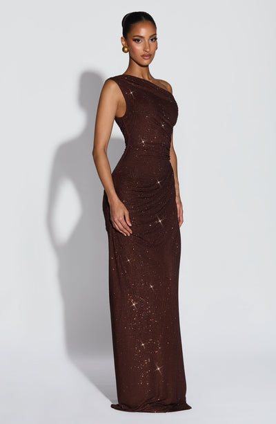 Ottilie Maxi Dress - Plum Brown Ottilie Maxi Dress - Plum Brown