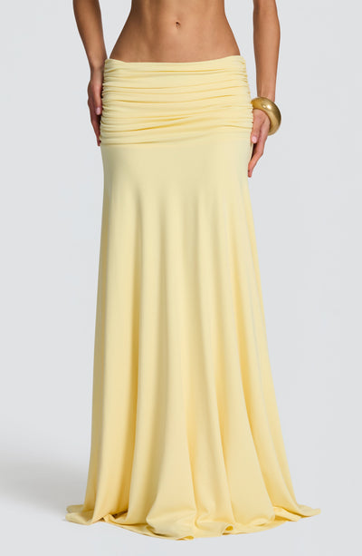 Paige Maxi Skirt - Lemon