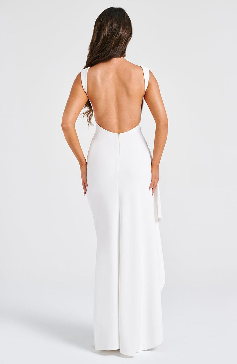Pandora Maxi Dress - Ivory Dress Babyboo Fashion Premium Exclusive Design