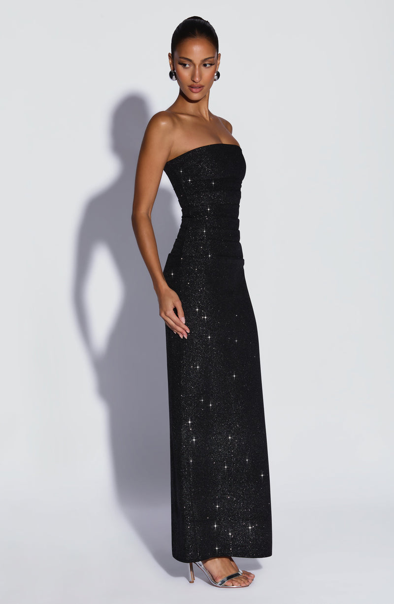 open lace back dress Alexandra Shipp Black Sheer 2024 Oscars After Party Dress main image 0