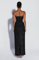 Pandra Maxi Dress - Black Sparkle Dress Babyboo Fashion Premium Exclusive Design