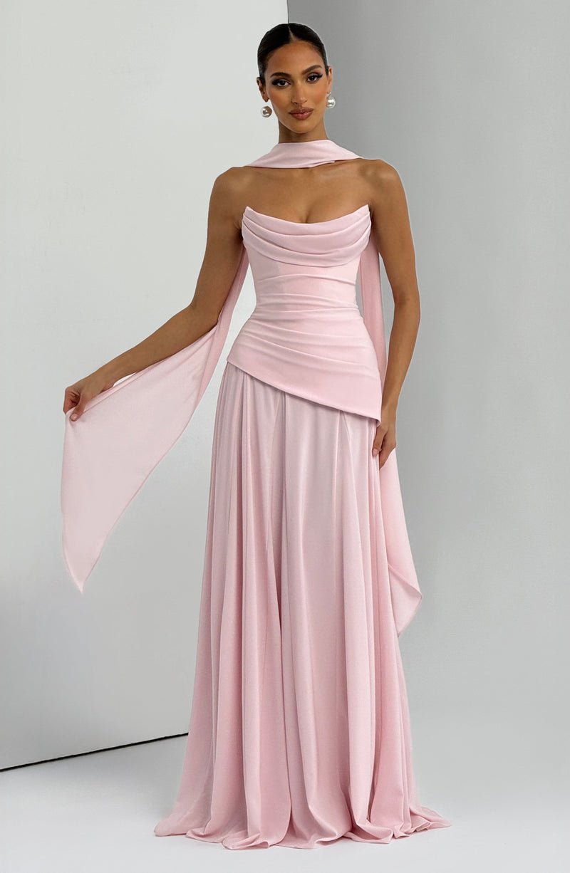 Pink Maxi Dress - Patricia Maxi Dress - Blush | Babyboo Fashion Pink Maxi Dress - Patricia Maxi Dress - Blush | Babyboo Fashion