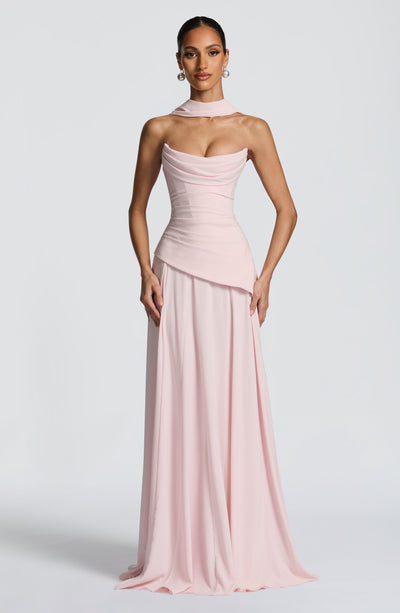Pink Maxi Dress - Patricia Maxi Dress - Blush | Babyboo Fashion Pink Maxi Dress - Patricia Maxi Dress - Blush | Babyboo Fashion