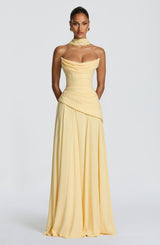 Patricia Maxi Dress - Lemon Dress Babyboo Fashion Premium Exclusive Design