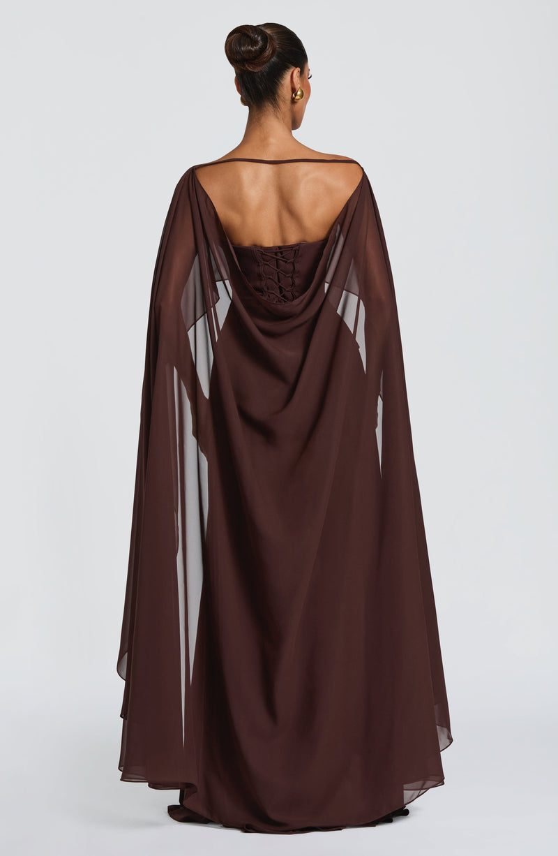 Patricia Maxi Dress - Plum Brown | Maxi Dress