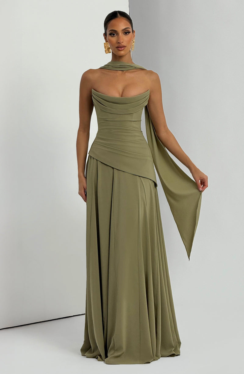 Patricia Maxi Dress - Sage Dress Babyboo Fashion Premium Exclusive Design