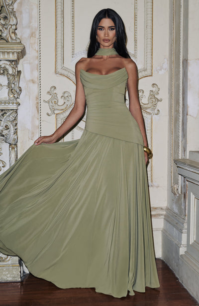 Buy Green Maxi Dress - Patricia Maxi Dress - Sage | Babyboo Fashion Buy Green Maxi Dress - Patricia Maxi Dress - Sage | Babyboo Fashion
