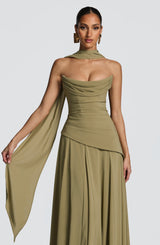 Patricia Maxi Dress - Sage Dress Babyboo Fashion Premium Exclusive Design