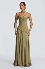 Patricia Maxi Dress - Sage Dress Babyboo Fashion Premium Exclusive Design