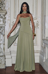 Patricia Maxi Dress - Sage Dress Babyboo Fashion Premium Exclusive Design