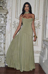 Patricia Maxi Dress - Sage Dress Babyboo Fashion Premium Exclusive Design