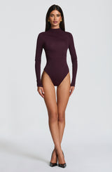 Pearson Bodysuit - Plum Bodysuits Babyboo Fashion Premium Exclusive Design
