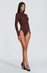 Pearson Bodysuit - Plum Brown Bodysuits Babyboo Fashion Premium Exclusive Design
