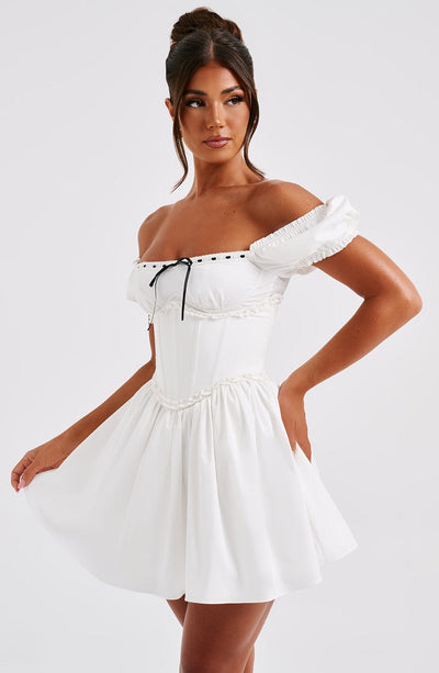 Penelope Mini Dress - Black/White Dress Babyboo Fashion Premium Exclusive Design