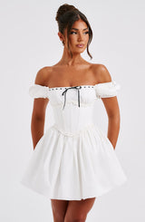 Penelope Mini Dress - Black/White Dress XS Babyboo Fashion Premium Exclusive Design