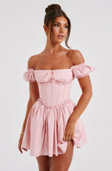 Penelope Mini Dress - Blush Dress XS Babyboo Fashion Premium Exclusive Design