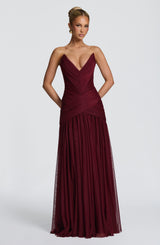 Persephara Maxi Dress - Cherry Lacquer Dress Babyboo Fashion Premium Exclusive Design