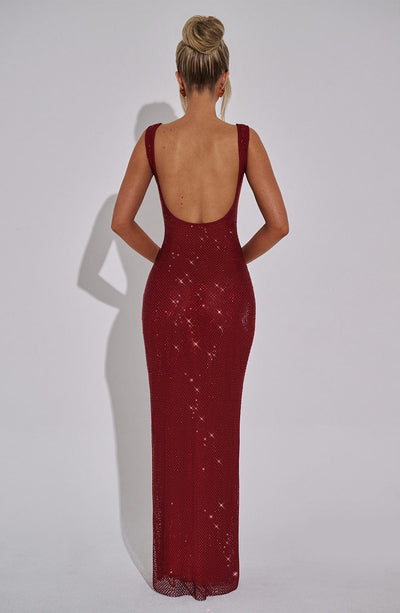 Petra Maxi Dress - Wine Babyboo Fashion Petra Maxi Dress - Wine Babyboo Fashion