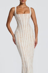 Polina Maxi Dress - Ivory Dress Babyboo Fashion Premium Exclusive Design