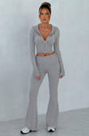 Portia Knit Pants - Light Grey Marl Pants XS Babyboo Fashion Premium Exclusive Design