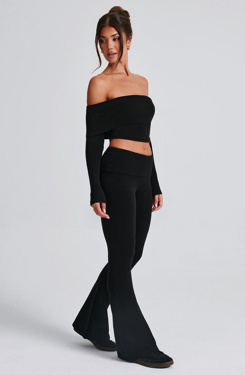Portia Knit Top - Black Babyboo Fashion Portia Knit Top - Black Babyboo Fashion