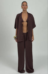 Soleil Pants - Plum Brown