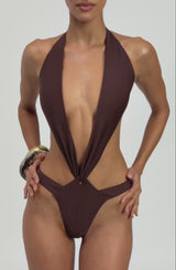 Stella Swimsuit - Plum Brown