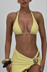 Pietra Triangle Bikini Top - Lemon