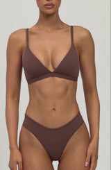SoftForm Triangle Bralette - Chocolate